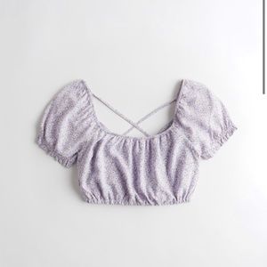 Hollister Purple Crop Top